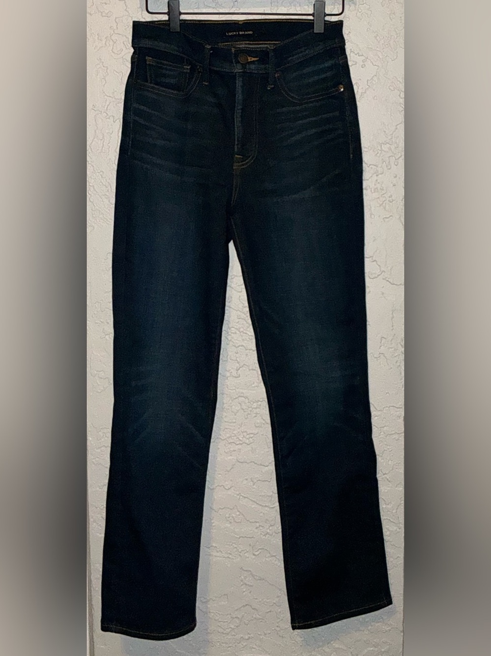 Lucky Brand High Rise Dark Wash Straight Jeans